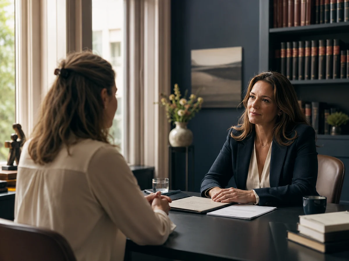 Vertrouwelijk gesprek met een familierechtadvocaat